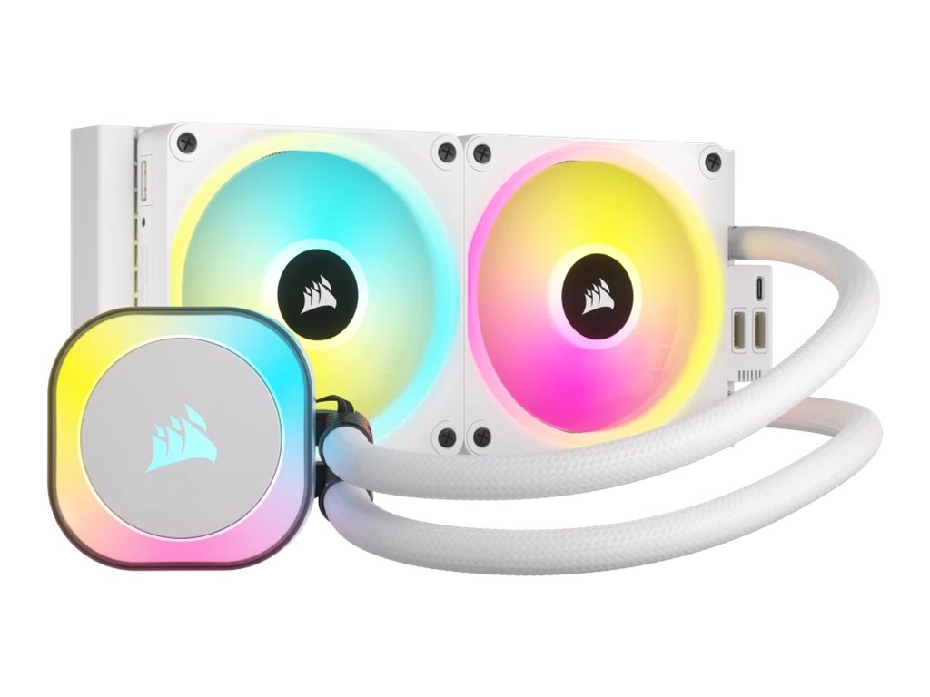 Corsair iCUE Link H100I RGB - Prozessor-Flüssigkeitskühlsystem - Kühlergröße: 240 mm - (für: LGA1156, LGA1155, LGA1150, LGA1151, AM4, LGA1200, LGA1700, AM5)