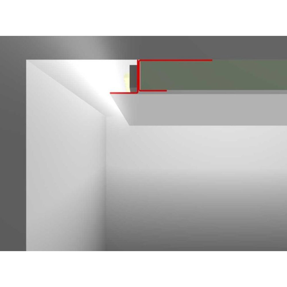Synergy 21 S21-LED-PR00200 - Profil - Grau - Zink - LED - 12,5 mm - 2000 mm, Ansicht 2