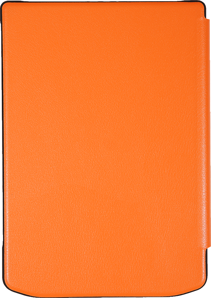 Pocketbook Flip-Hülle für eBook-Reader - PU-Imitationsleder, Baumwolle, Kunststoff - Orange, Ansicht 2