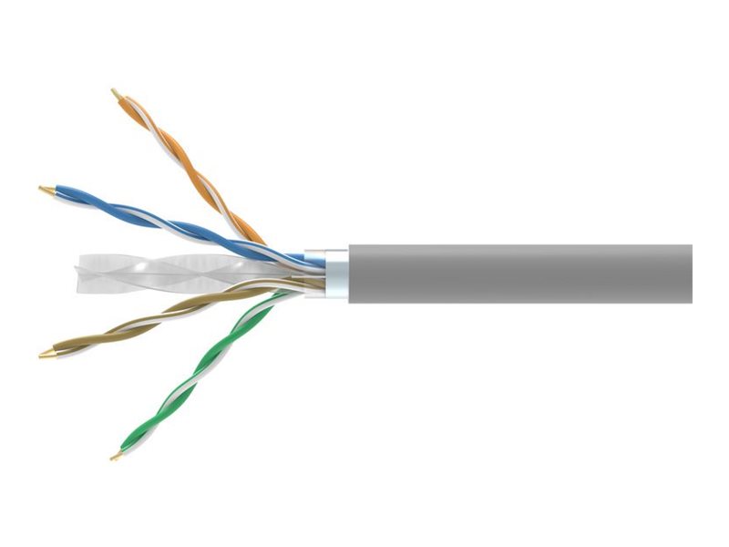 Equip Bulkkabel - 305 m - abgeschirmt F/UTP - CAT 6 - halogenfrei, robust - gray (RAL 7035)