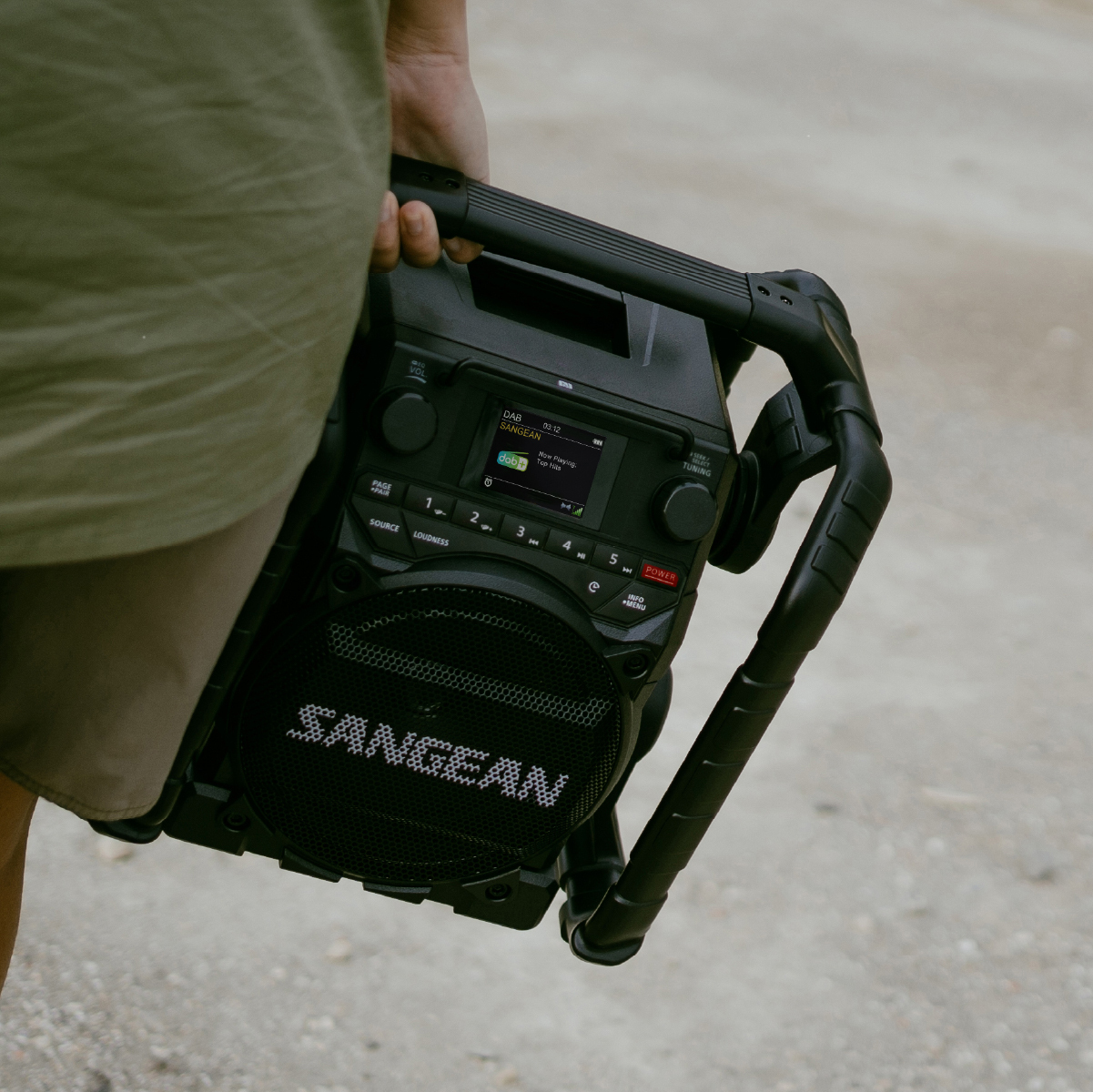 Sangean Electronics U-4X Baustellenradio DAB+ UKW Bluetooth USB AUX NFC, Ansicht 2