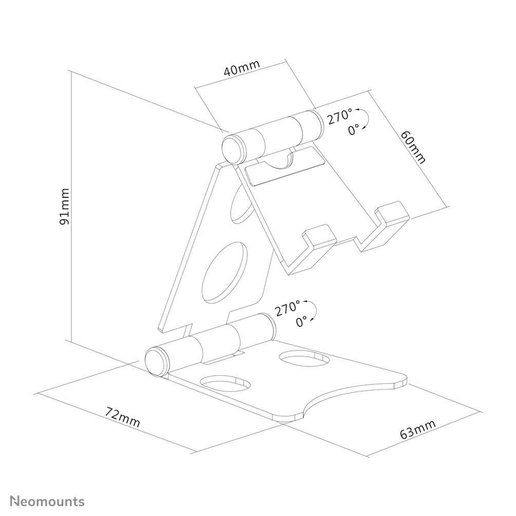 Neomounts by Newstar DS10-150SL1 - Ständer für Handy, Ansicht 2
