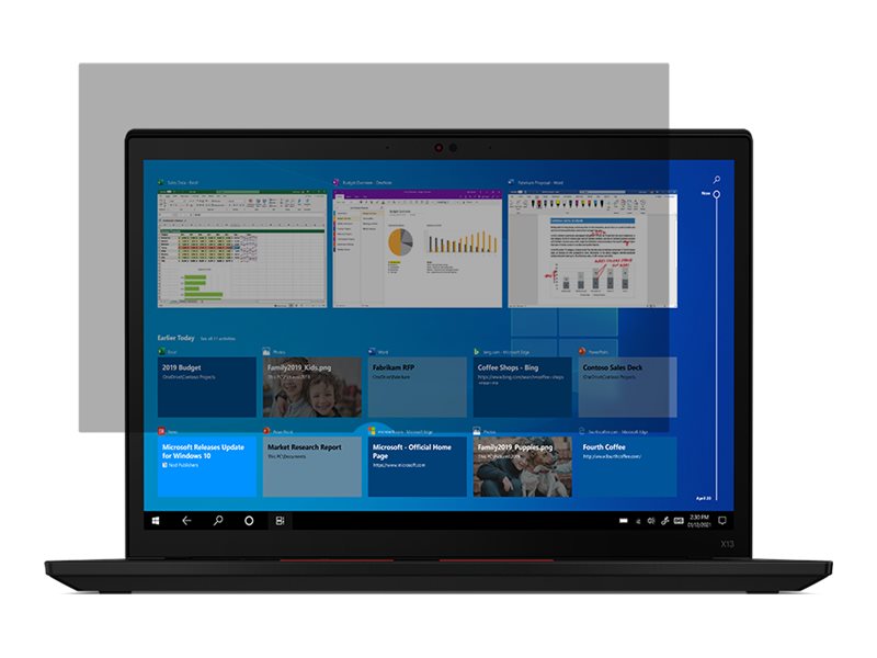 Lenovo 3M - Blickschutzfilter für Notebook - heller Bildschirm - 33.8 cm (13.3)