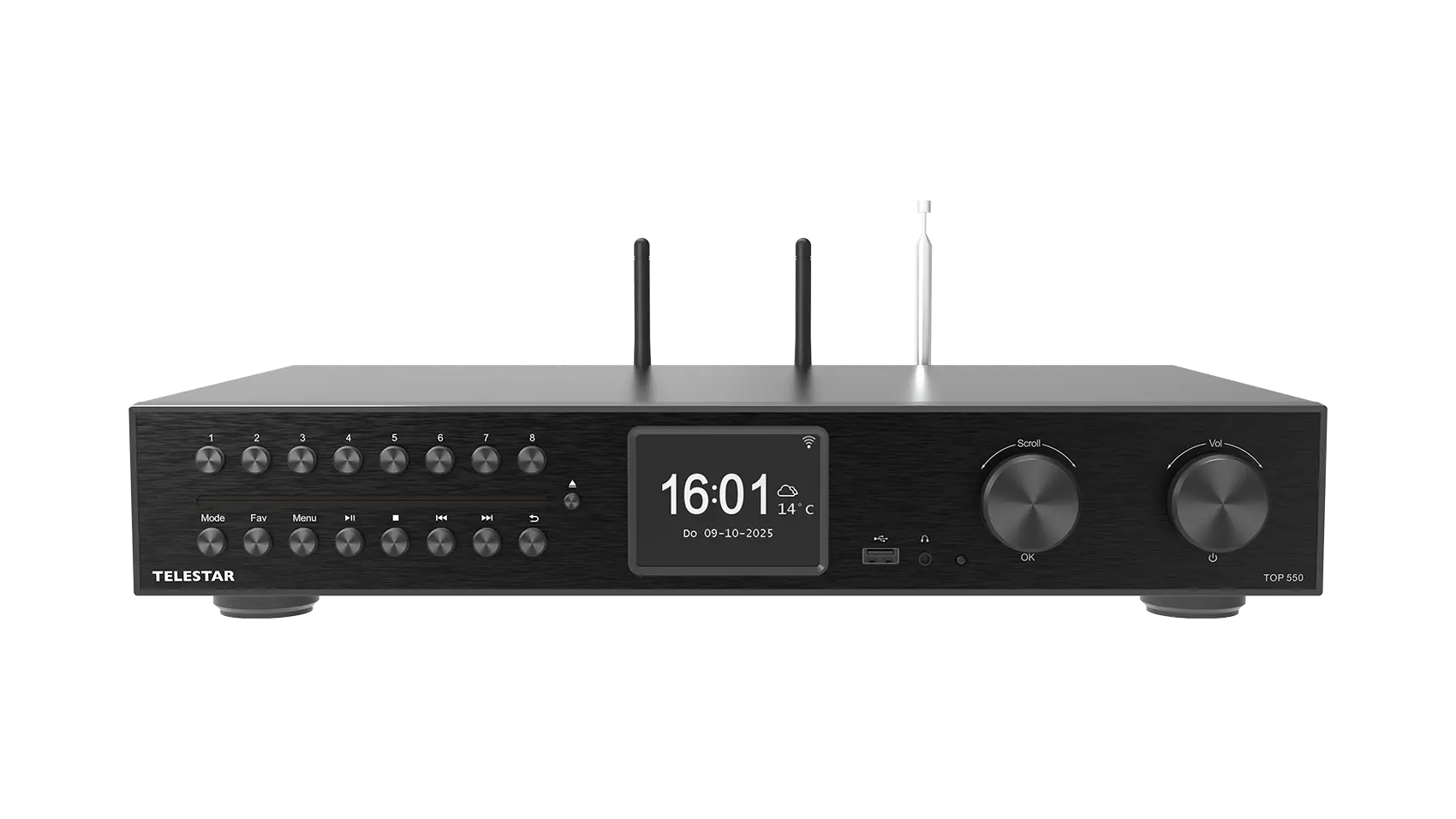 Telestar TOP 550 Schwarz Multifunktionsradios HiFi-Baustei, Ansicht 3