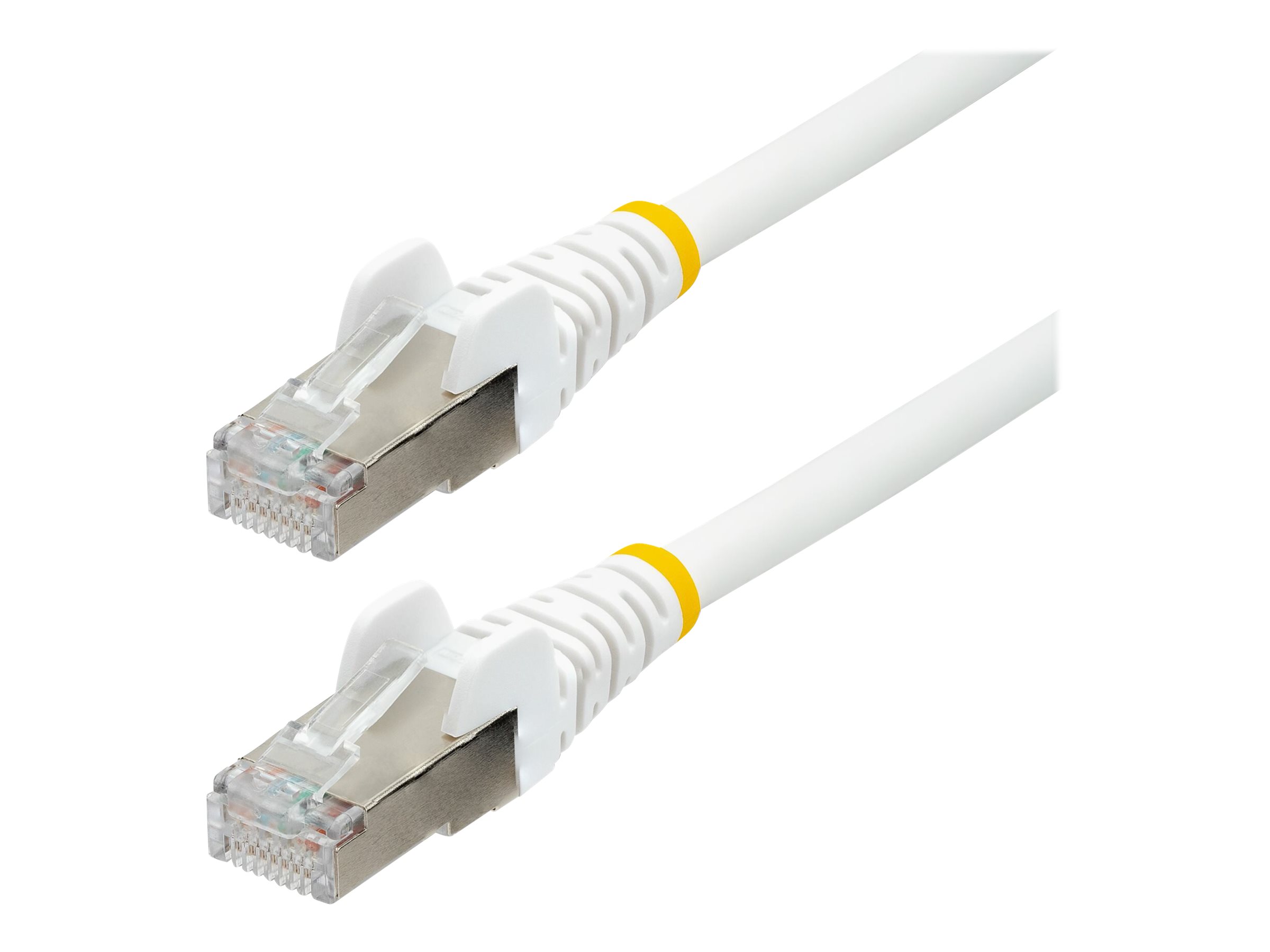 StarTech.com 5m CAT6a Ethernet Cable - White - Low Smoke Zero Halogen (LSZH)