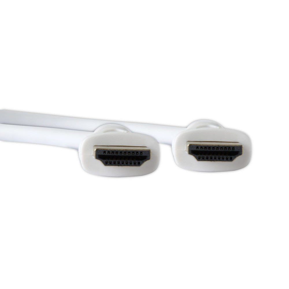 IC Intracom TECHly - Highspeed - HDMI-Kabel mit Ethernet - HDMI männlich zu HDMI männlich - 5 m - weiß - bi-direktional, Ansicht 3
