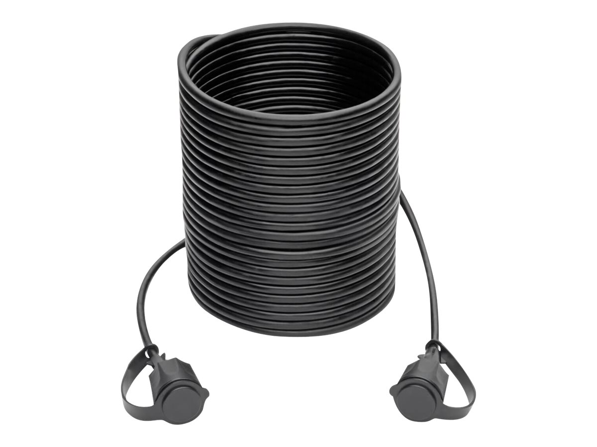 Eaton Tripp Lite Series Industrial Cat5e/Cat6 STP Ethernet Cable - RJ45 M/M, CMX Outdoor, IP68, 26 AWG, TAA, 50 ft. (15.24 m) - Patch-Kabel - TAA-konform - RJ-45 (M) zu RJ-45 (M) - 15 m - STP - CAT 5e/6 - im Freien - Schwarz