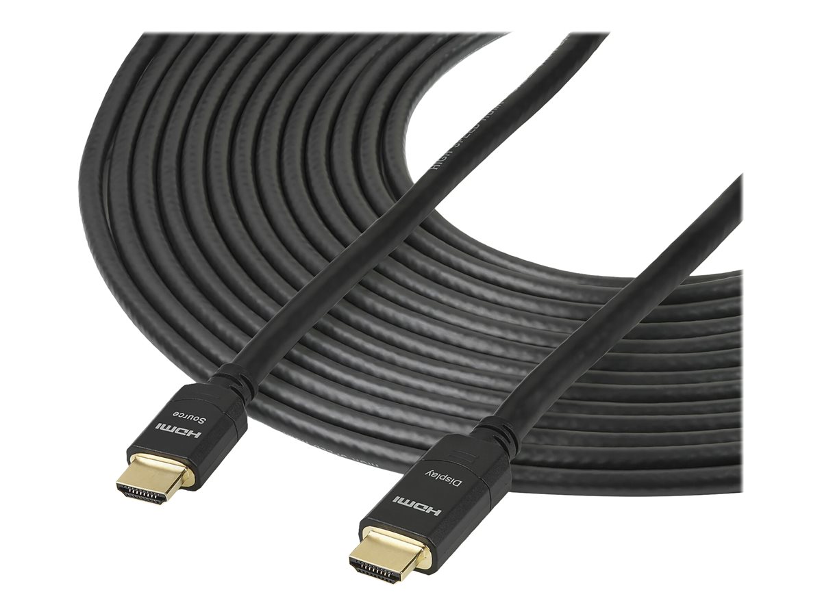 StarTech.com 20m Aktives High Speed HDMI Kabel, 4K 30Hz oder 1080p 120Hz, HDCP 1.4, ARC, UHD HDMI 1.4 Kabel mit Vergoldeten Steckern für Monitor, Projektor, TV