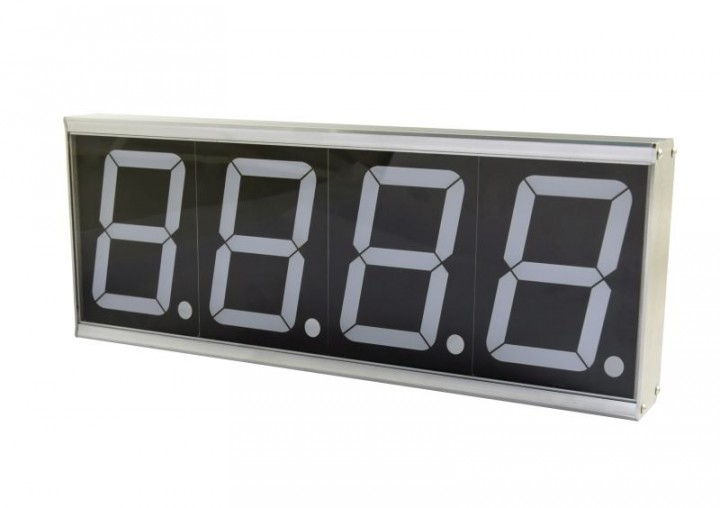 ALLNET ALL-POE-CNT-1 Wanduhr Digital wall clock Rechteck Grau, Ansicht 2