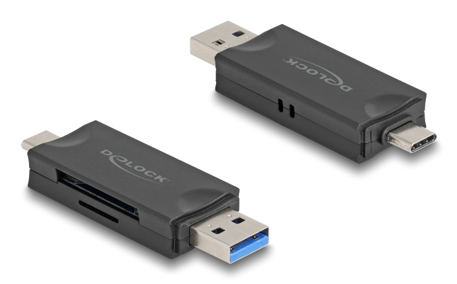 Delock Kartenleser (microSD, SD) - USB 3.0/USB-C, Ansicht 3