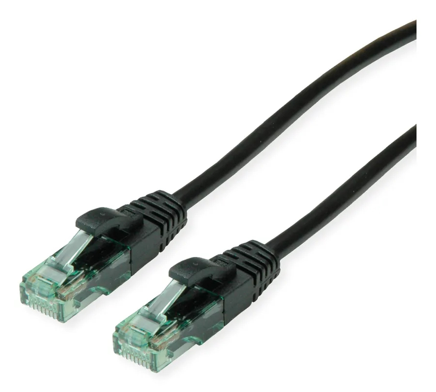 ROLINE RM UTP Patchkabel Kat6A/Kl.EA schwarz 0.3m - UTP, Ansicht 2