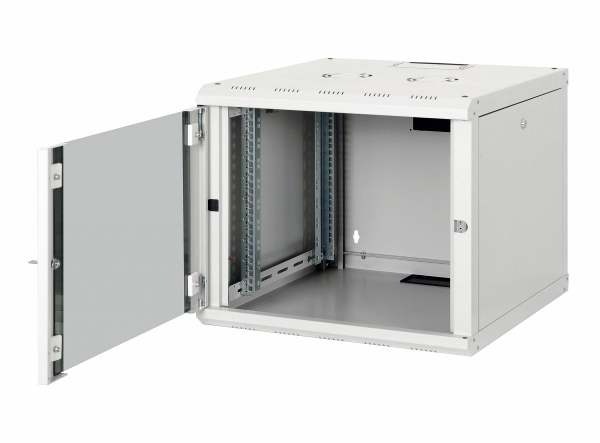 Equip Netzwerkschrank 19 09U 600x600mm Glastür grau - Rack, Ansicht 3