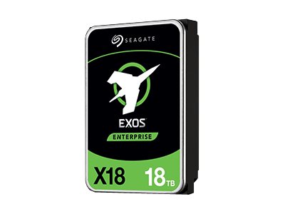 Seagate Exos X18 ST16000NM001J - Festplatte - verschlüsselt - 16 TB - intern - SATA 6Gbs - 7200 rpm - Puffer: 256 MB - Self-Encrypting Drive (SED)