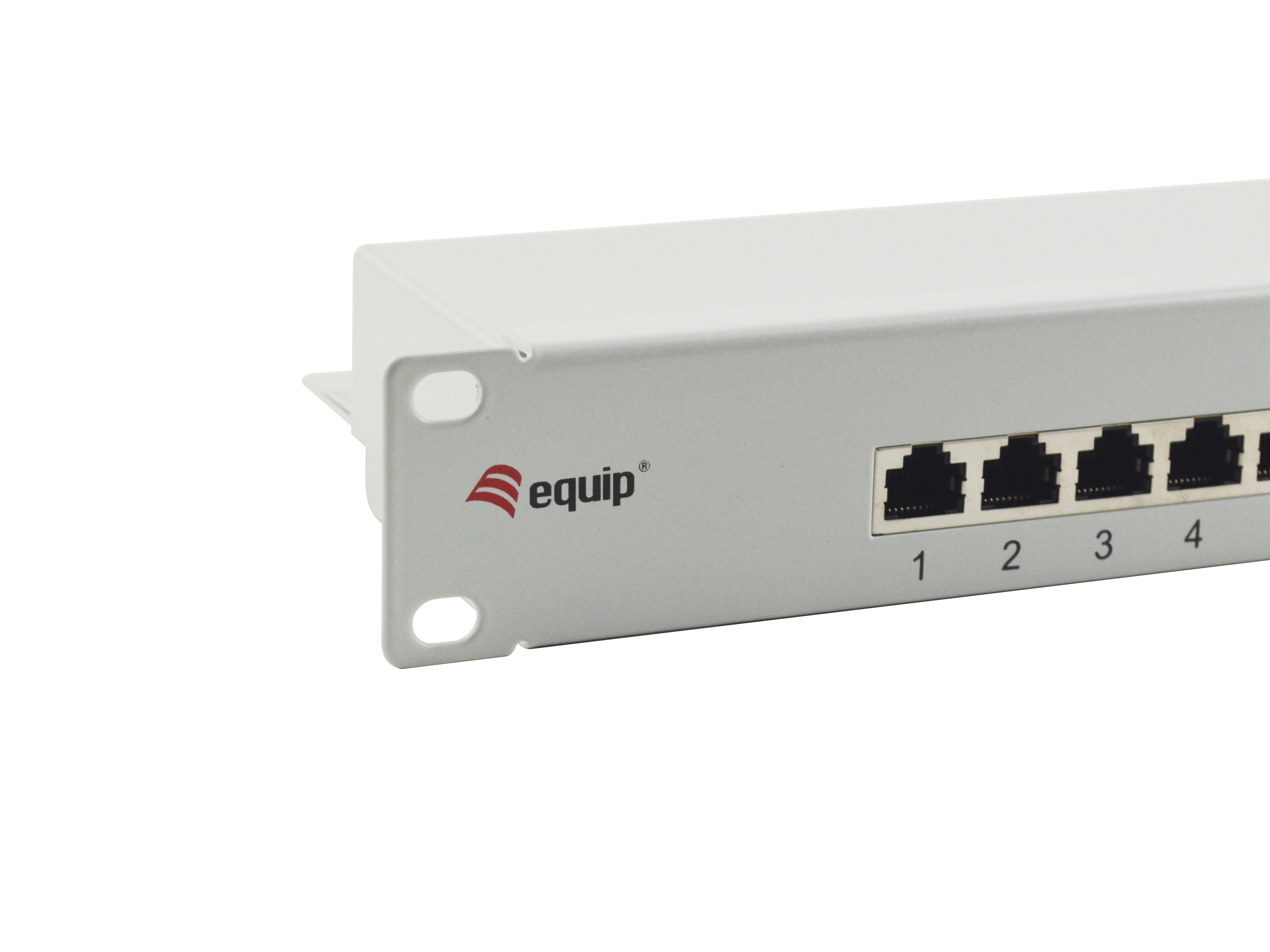 Equip 16-Port Cat.6 Ungeschirmtes Patch Panel - Hellgrau - 10/100/1000Base-T(X) - Gigabit Ethernet - 1000 Mbit/s - RJ-45, Ansicht 3