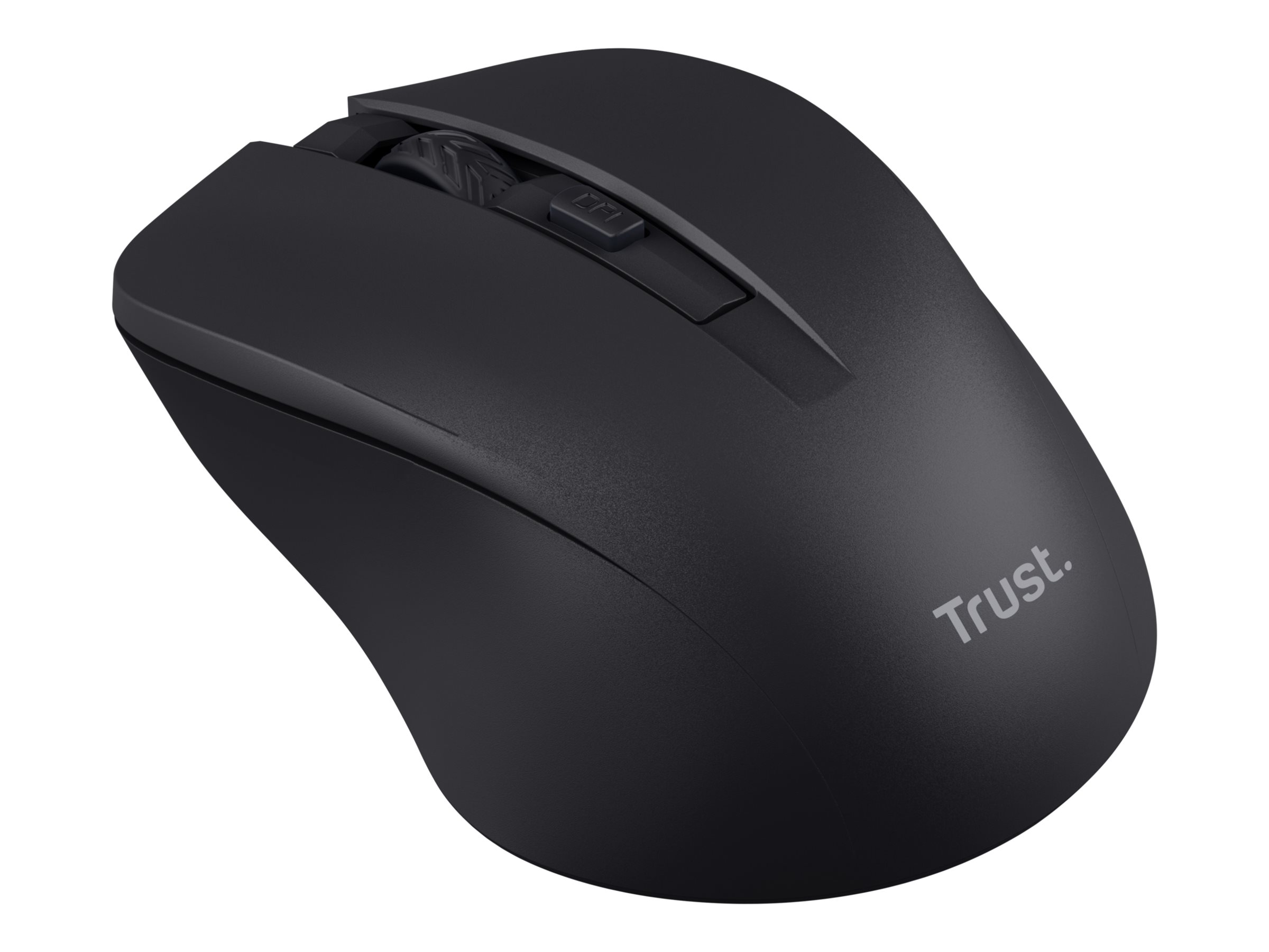 Trust Mydo - Maus - leise - rechts- und linkshändig - optisch - 4 Tasten - kabellos - 2.4 GHz - kabelloser Empfänger (USB)