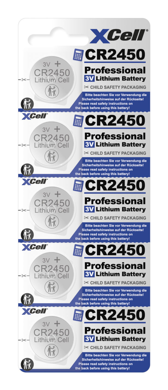 XCell Batterie Knopfzelle CR2450 - Batterie - CR2450, Ansicht 2