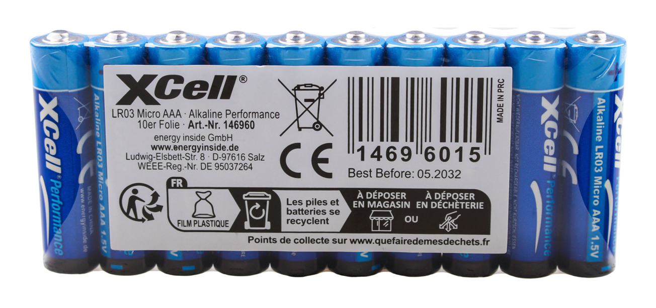 XCell Batterie Performance LR03 Micro AAA 100er Box - Batterie, Ansicht 4