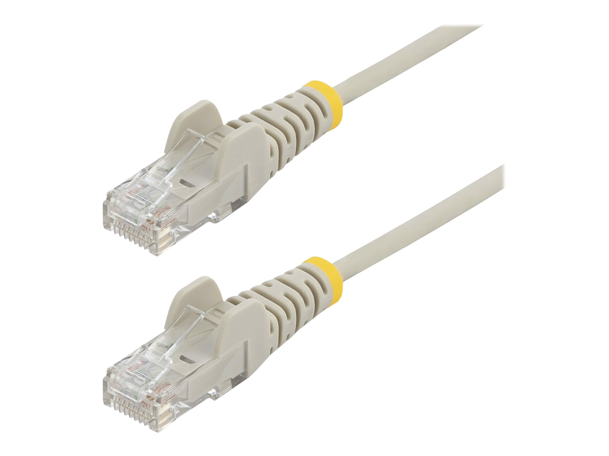 StarTech.com 50cm Slim LSZH CAT6 Ethernet Cable, 10 Gigabit Snagless RJ45 100W PoE Patch Cord, CAT 6 10GbE UTP Network Cable w/Strain Relief, Grey, ETL, Low Smoke Zero Halogen - Category 6 - 28AWG (N6PAT50CMGRS)