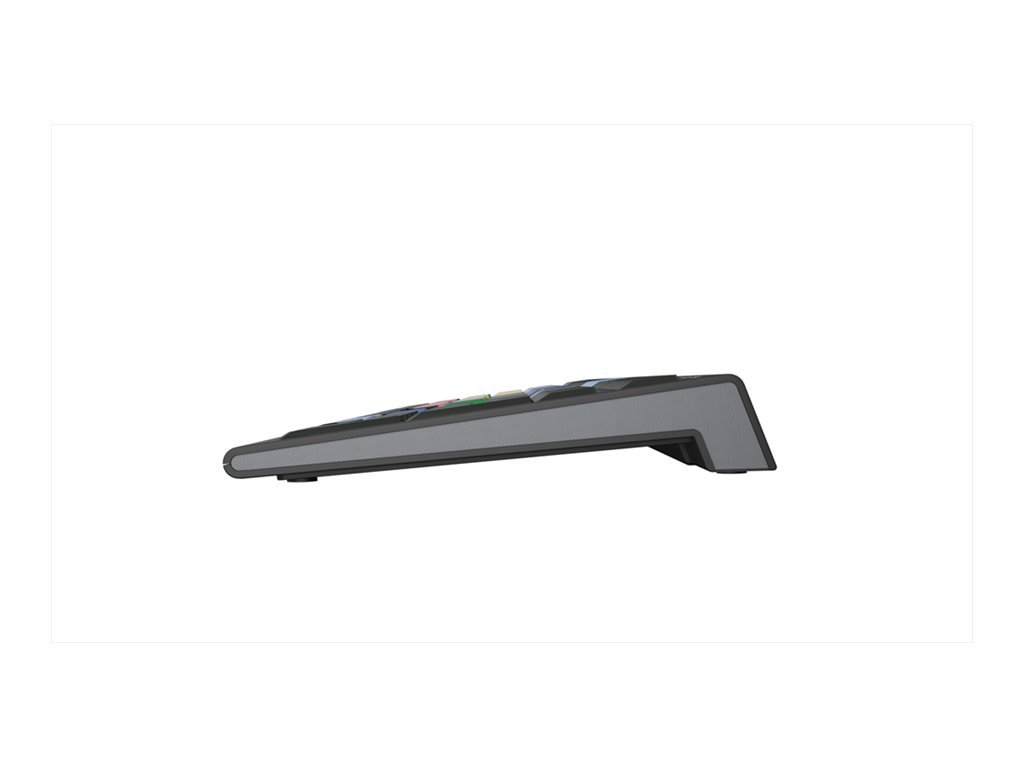 Logickeyboard LKB-MCOM4-A2PC-DE - Kabelgebunden - USB - Scherenschalter - LED - Schwarz - TL: Deutsch, QWERTZ, Ansicht 3