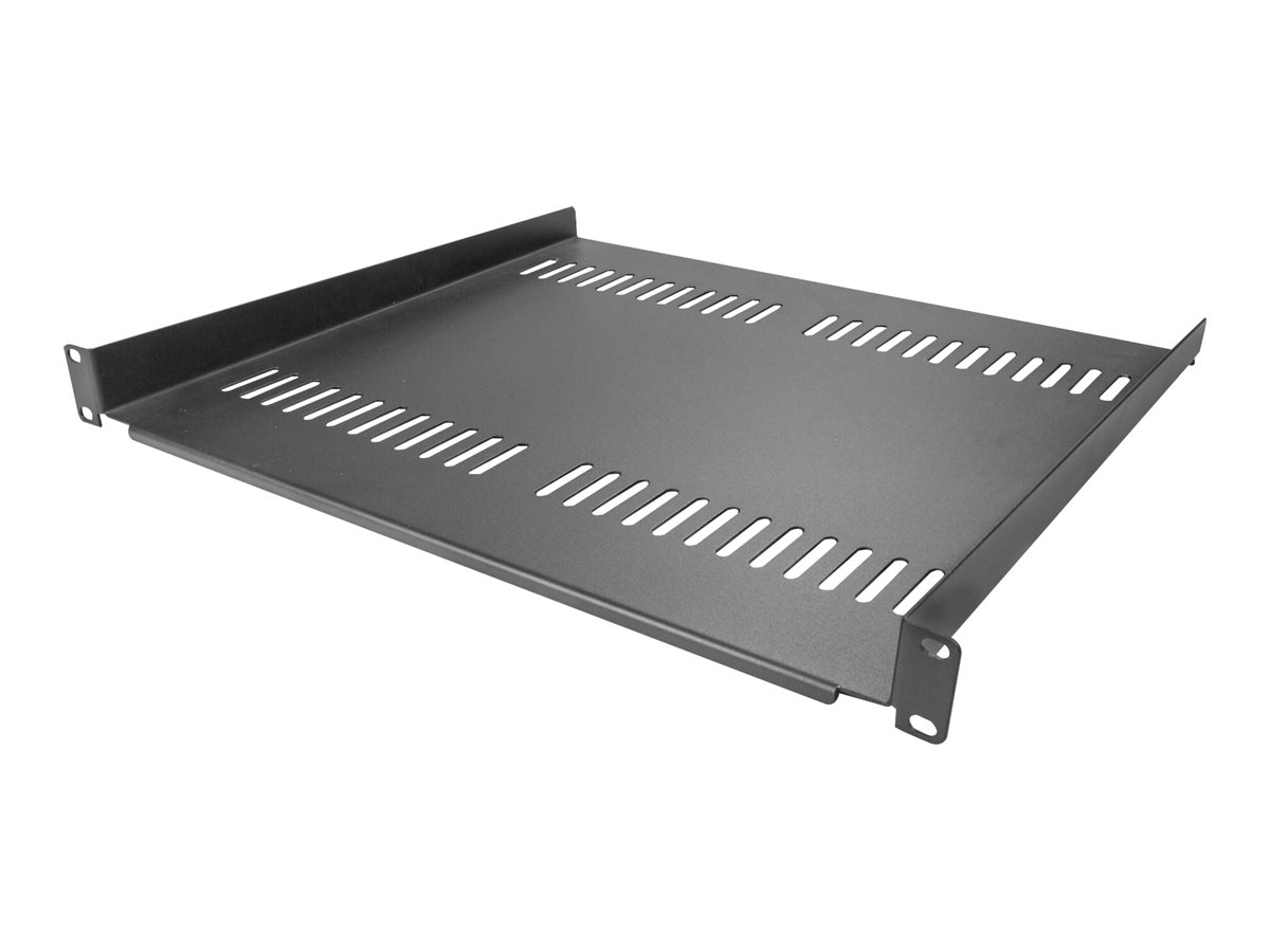 StarTech.com Belüfteter Server Rack Fachboden 1 HE - 40,6 cm Tief - Stahl - Rack - Regal - Schwarz - 1U - 40.6 cm (16), Ansicht 3