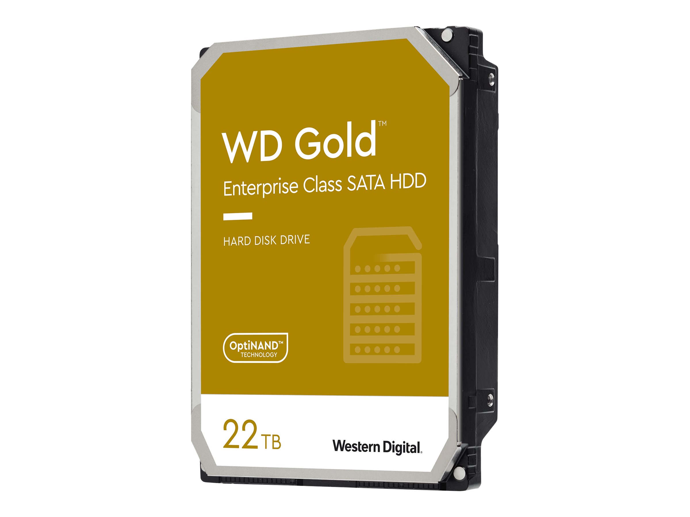 WD Gold WD221KRYZ - Festplatte - Enterprise - 22 TB - intern - 3.5" (8.9 cm) - SATA 6Gb/s - 7200 rpm - Puffer: 512 MB