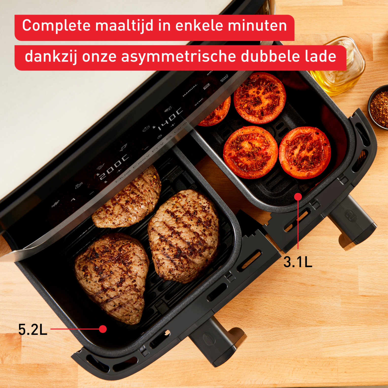 TEFAL Dual Easy Fry & Grill EY905D, Ansicht 4