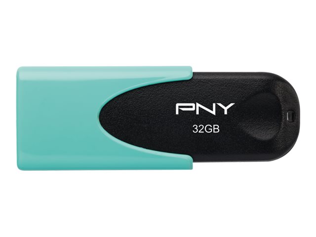 PNY Attaché 4 - USB-Flash-Laufwerk - 32 GB - USB 2.0 - pastell-aqua