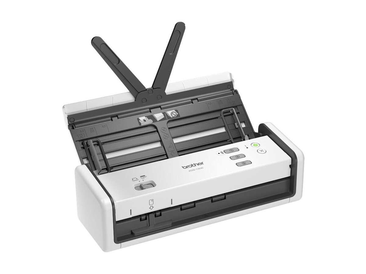 Brother ADS-1300 - Dokumentenscanner - Dual-CIS - Duplex - A4 - 600 dpi x 600 dpi - bis zu 30 Seiten/Min. (einfarbig)