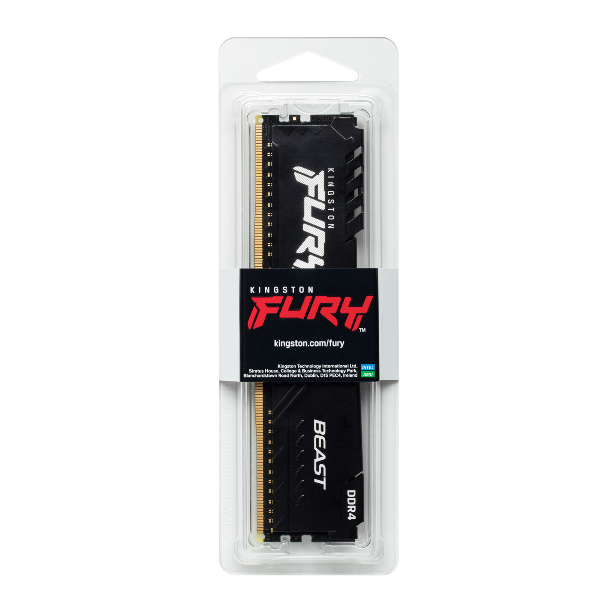 Kingston Fury Beast memoria 8 GB 1 x 8 DDR4 2666 MHz 8GB DDR4-2666Mhz CL16 DIMM - 8 GB - DDR4