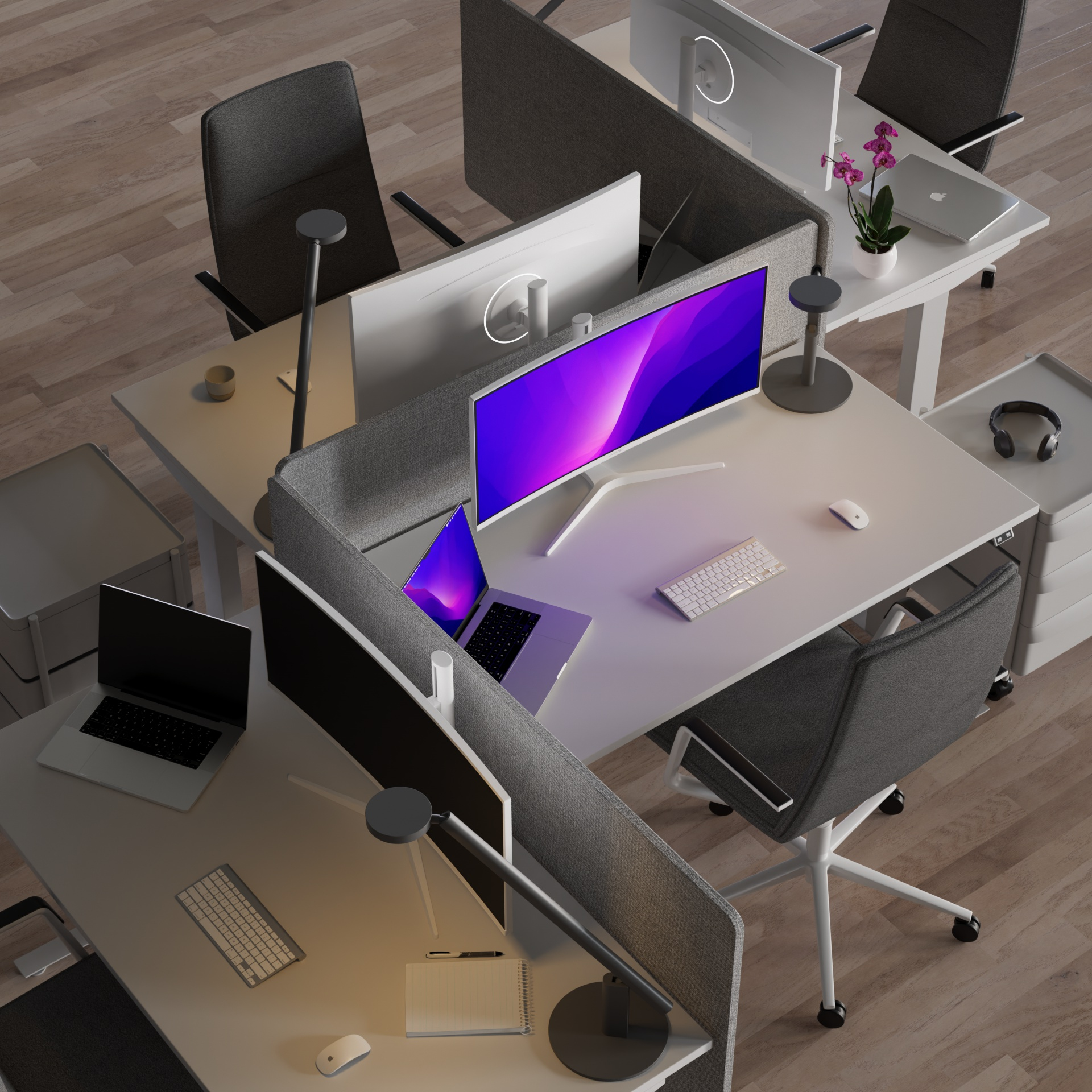 JAPANNEXT JN-IPS340UWQHD60C-C65W-HS-W curved UWQHD - 34, Ansicht 4