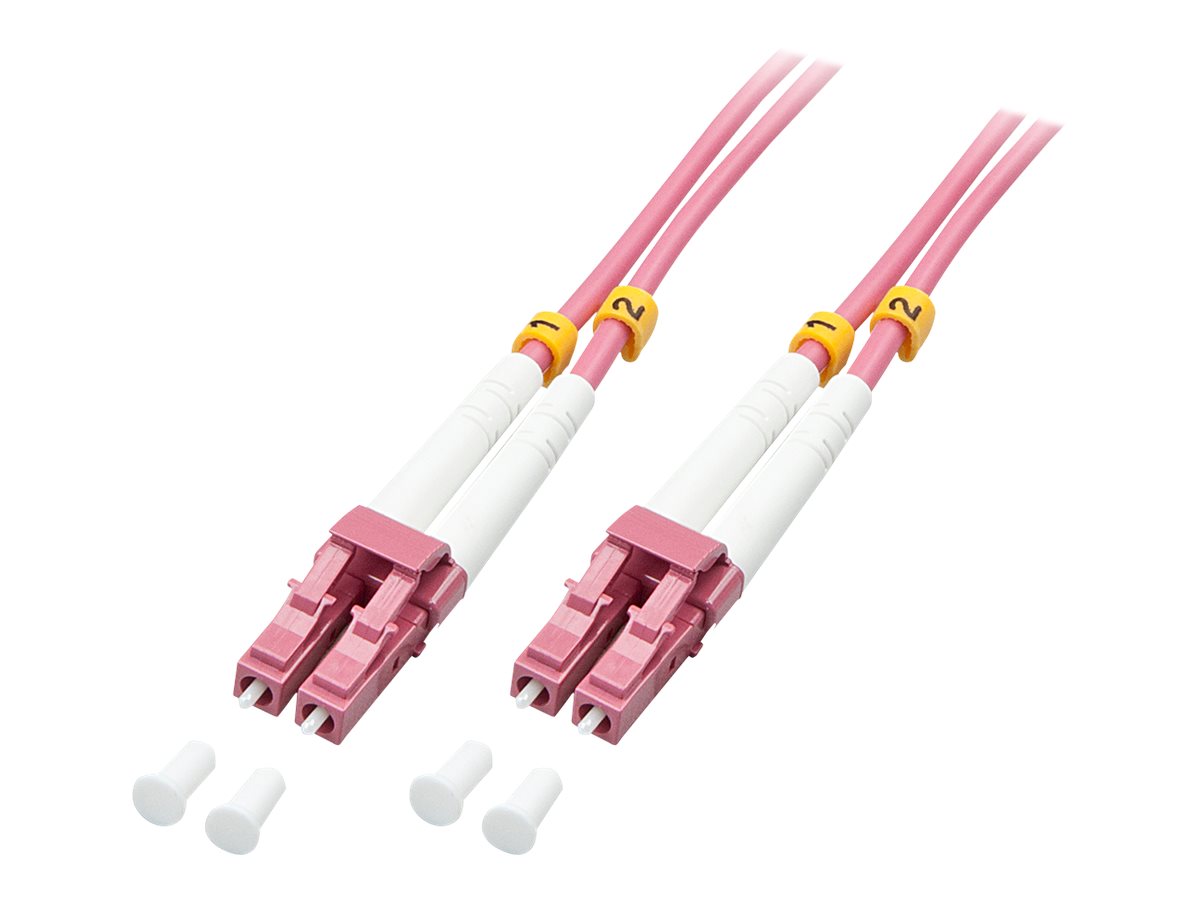 Lindy - Patch-Kabel - LC Multi-Mode (M) zu LC Multi-Mode (M) - 1 m - Glasfaser - Duplex