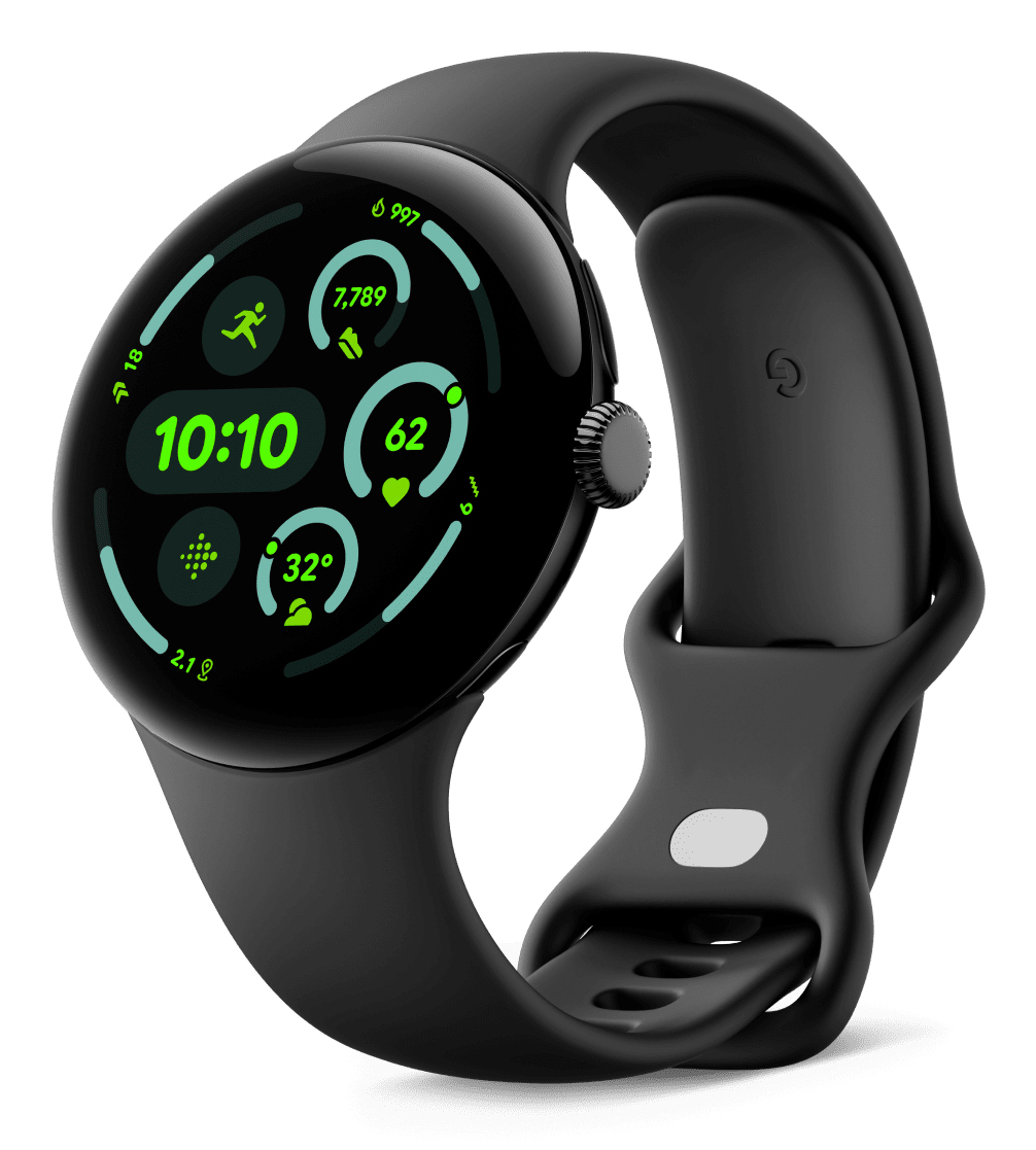 Google Pixel Watch 3 - 45 mm - Aluminium mattschwarz, Ansicht 2