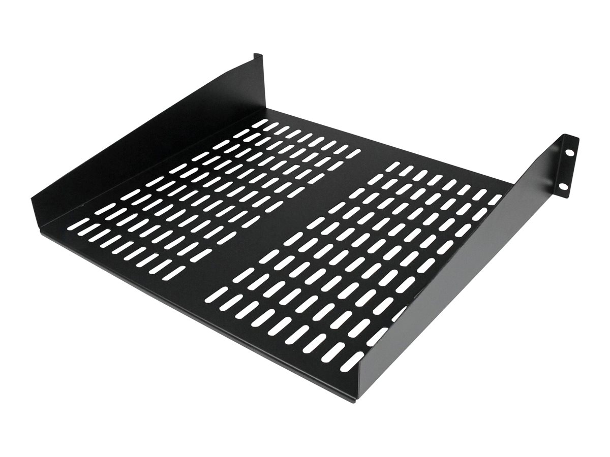 StarTech.com 2HE Universal Rack Mount Fachboden belüftet und freitragend für 19 Server Racks - 16Zoll, Ansicht 3