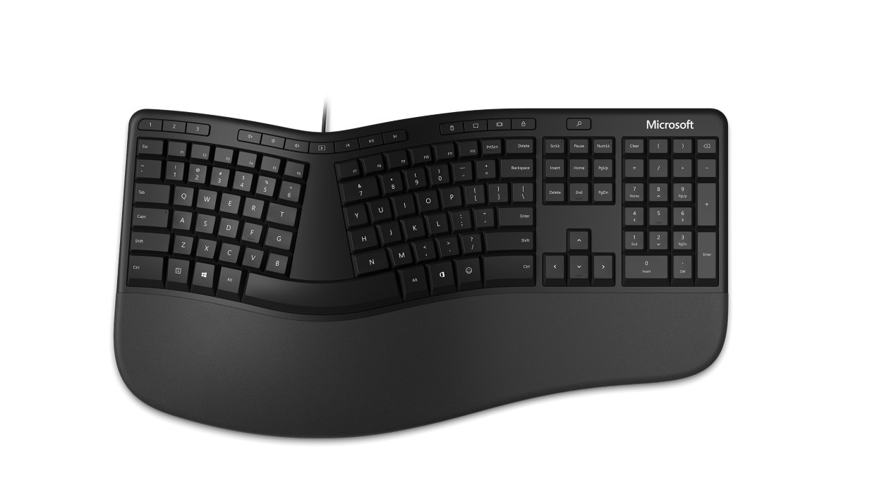 Microsoft Ergonomic Keyboard - Tastatur - USB - TL: Französisch, AZERTY, Ansicht 2