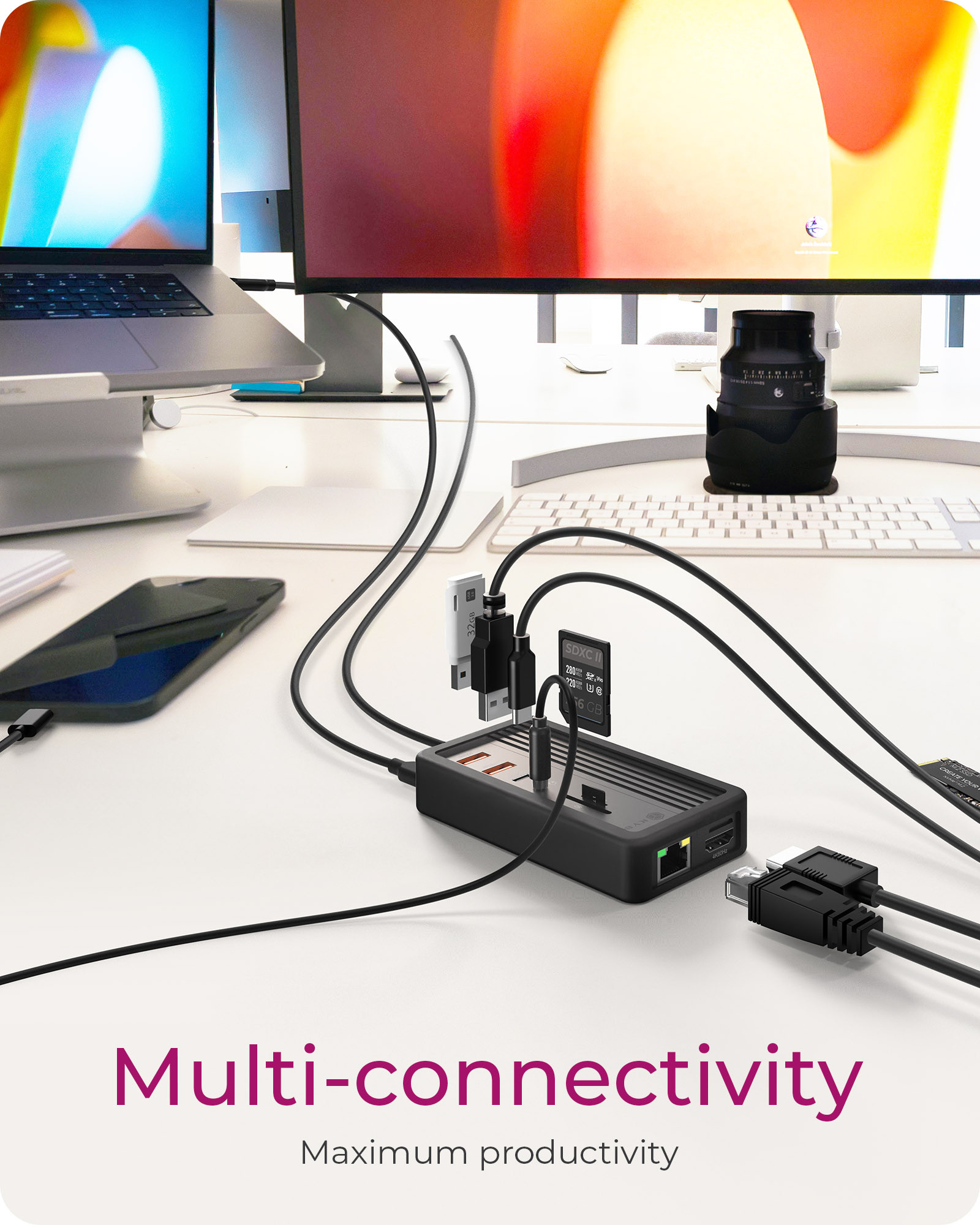 ICY BOX IB-DK4072M-CU31 - Dockingstation - USB-C 3.2 Gen 2, Ansicht 2