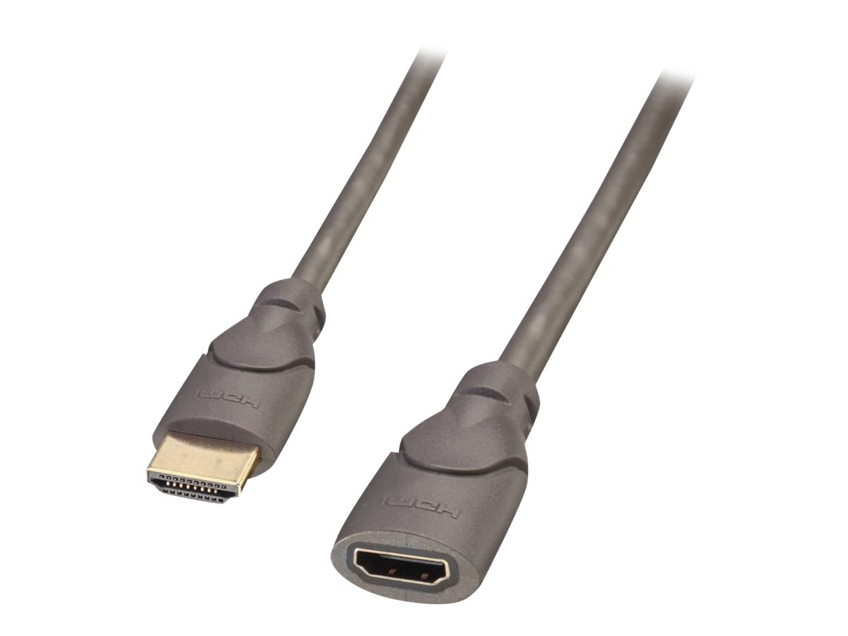 Lindy Premium High Speed HDMI Extension Cable - HDMI-Verlängerungskabel - HDMI weiblich zu HDMI männlich - 2 m - abgeschirmt