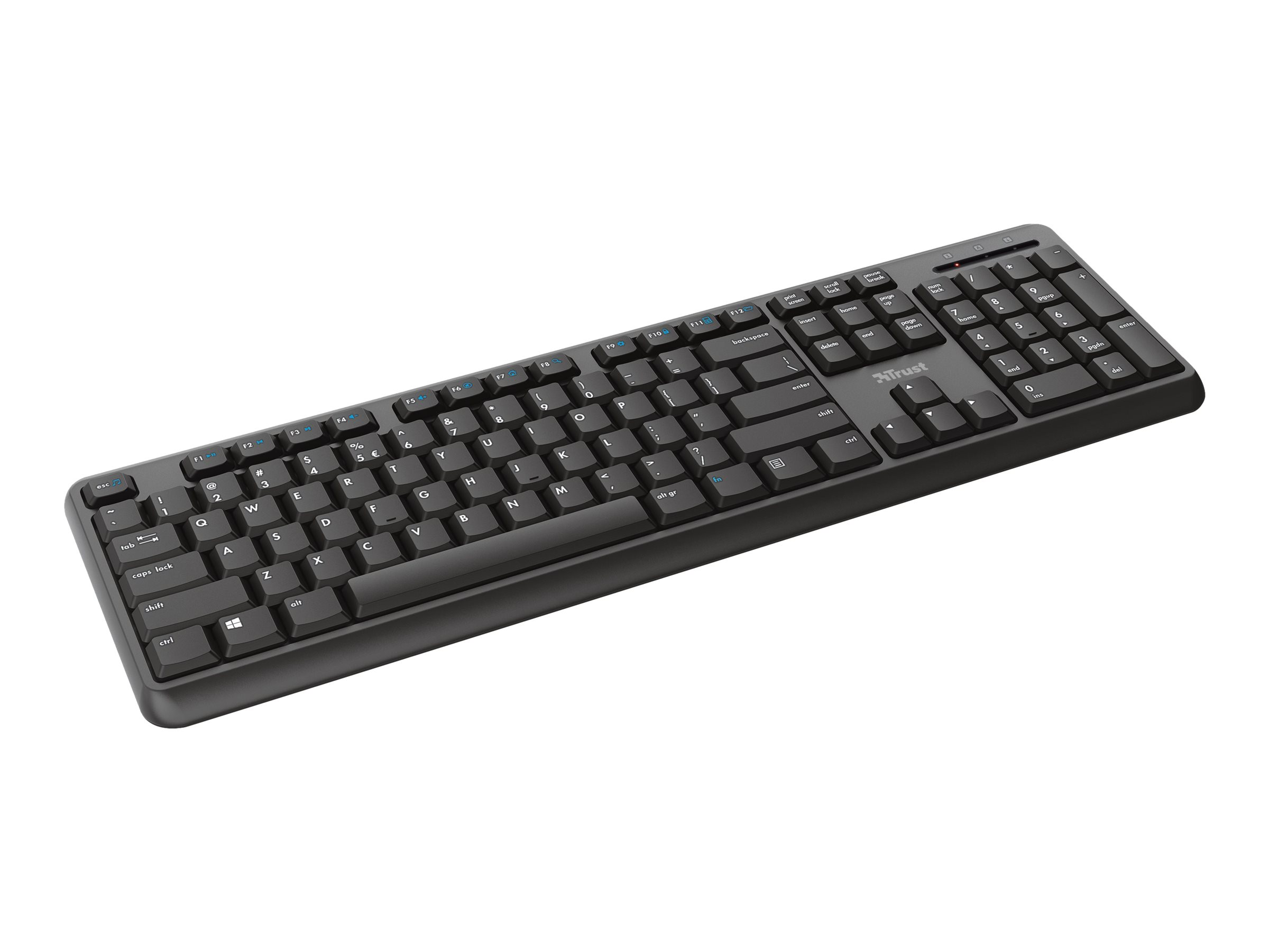 Trust TK-350 - Tastatur - kabellos - 2.4 GHz - TL: Deutsch, QWERTZ, Ansicht 4