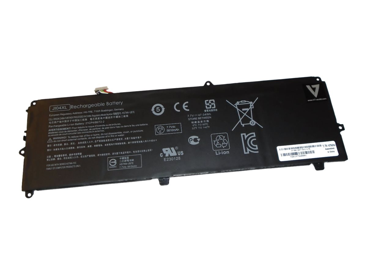 V7 - Laptop-Batterie (gleichwertig mit: HP JI04XL, HP 901247-855, HP 901307-541) - 4 Zellen - für HP Elite x2 1012 G1, 1012 G2; Engage Go Mobile