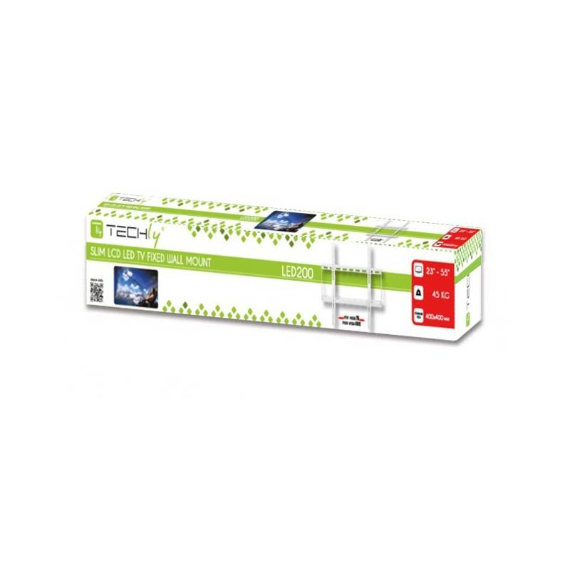Techly Klammer - für LCD-Display - weiß - Bildschirmgröße: 58.4-139.7 cm (23-55), Ansicht 2