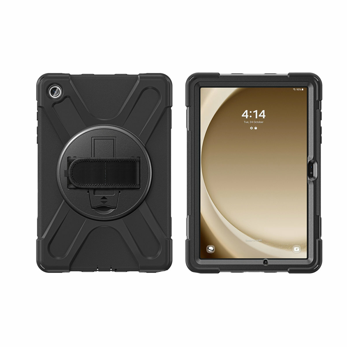 4smarts GRIP - Hintere Abdeckung für Tablet - widerstandsfähig - Polycarbonat, Thermoplastisches Polyurethan (TPU), Ansicht 2