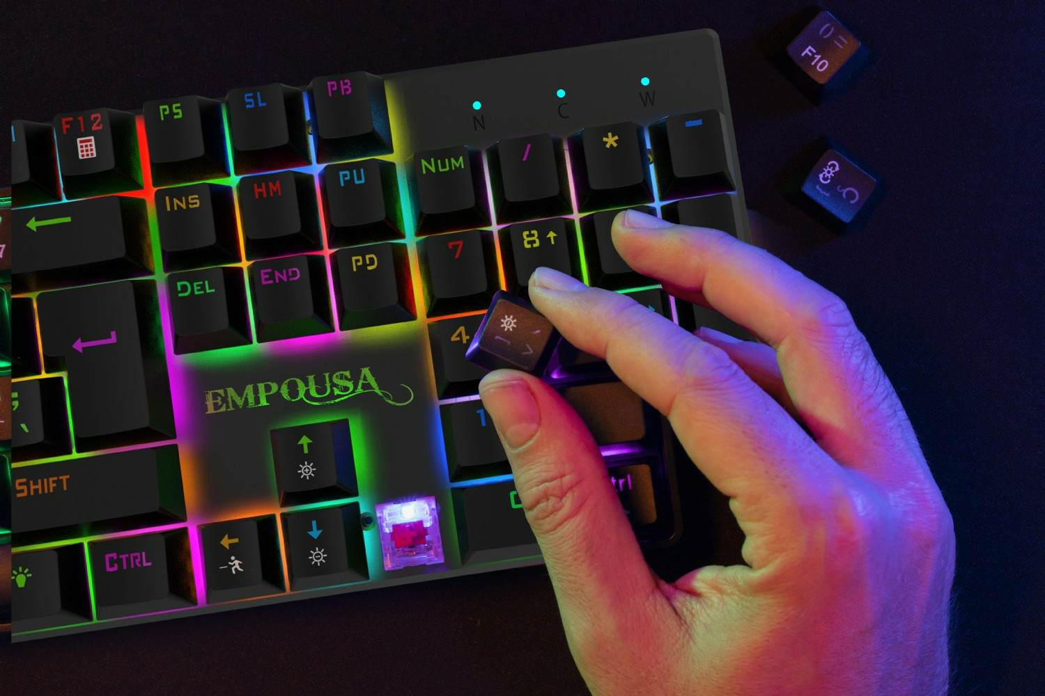 INCA Gaming Tastatur IKG-443 Mechanisch red switch - Tastatur - TL: Deutsch, QWERTZ, Ansicht 4