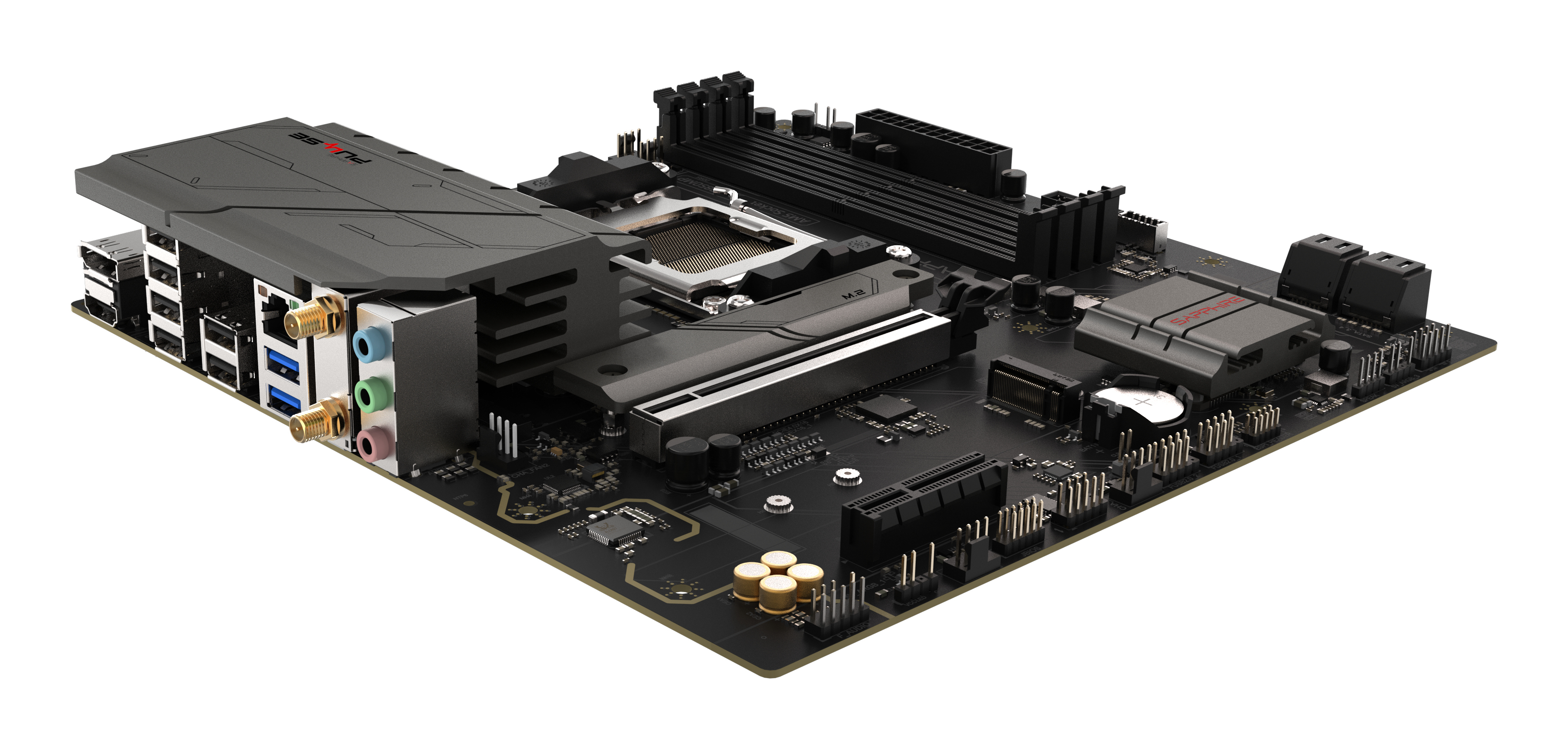Sapphire Pulse B850M WiFi Mainboard Sockel AM5 - Mainboard - AMD Sockel AM5 (Ryzen Zen4) - mATX, Ansicht 4