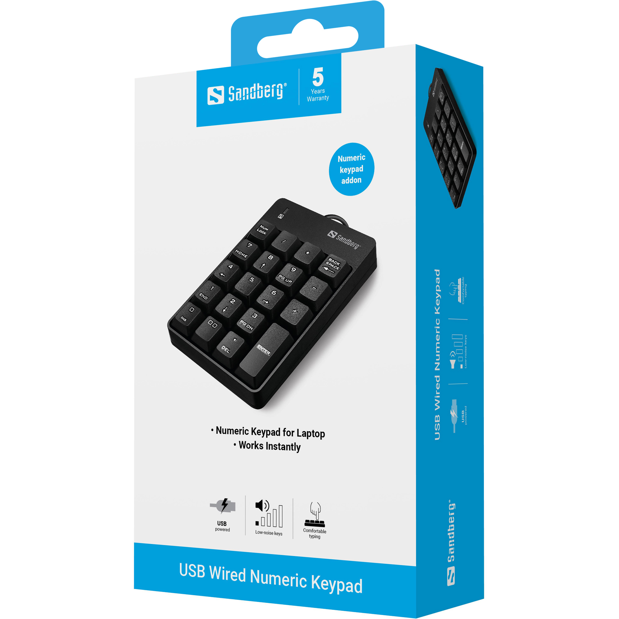 SANDBERG USB Wired Numeric Keypad - Tastenfeld, Ansicht 2