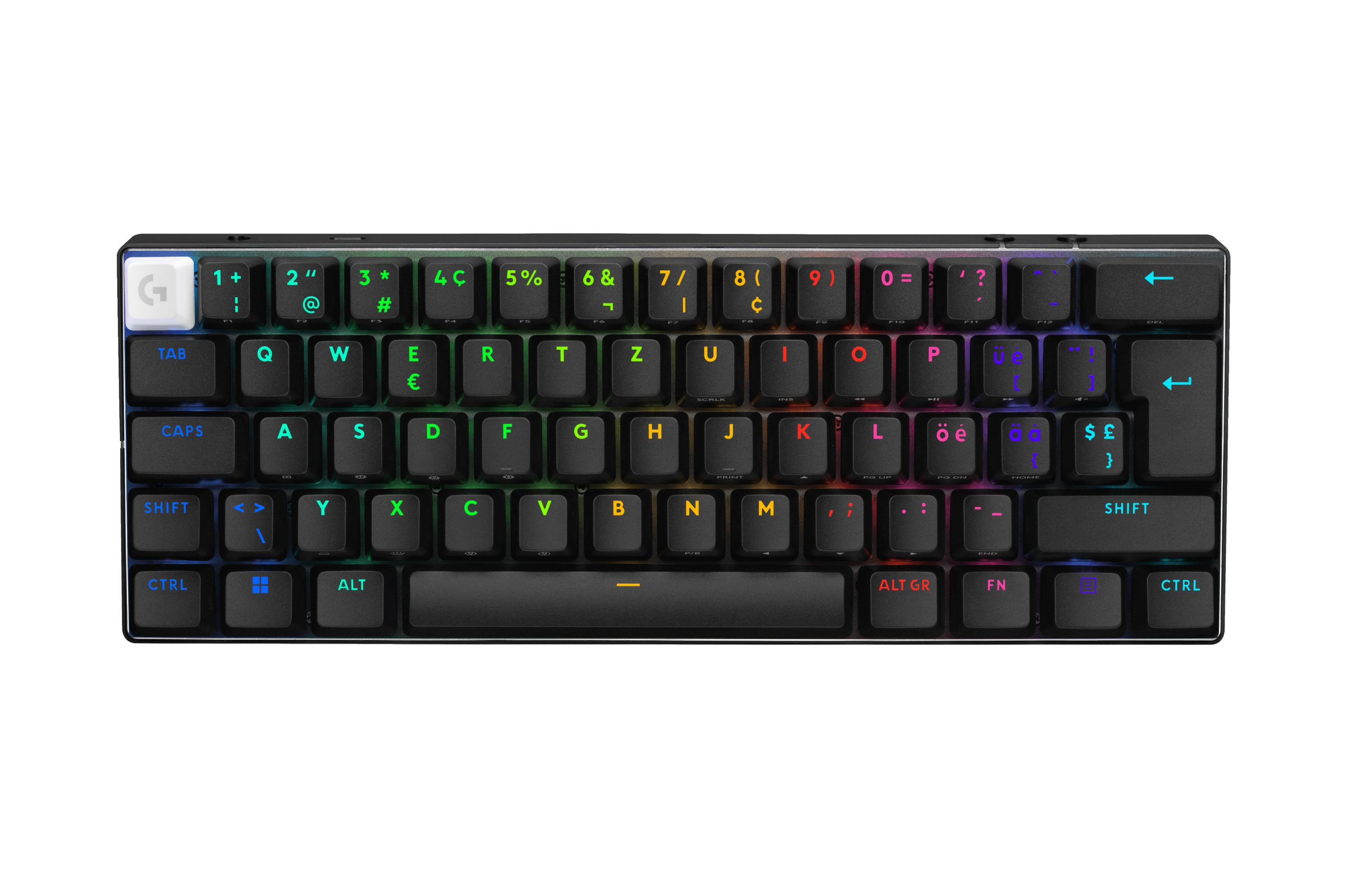 Logitech G PRO X 60 - Tastatur - Gaming - 60% - TL: Schweiz, QWERTZ, Ansicht 2