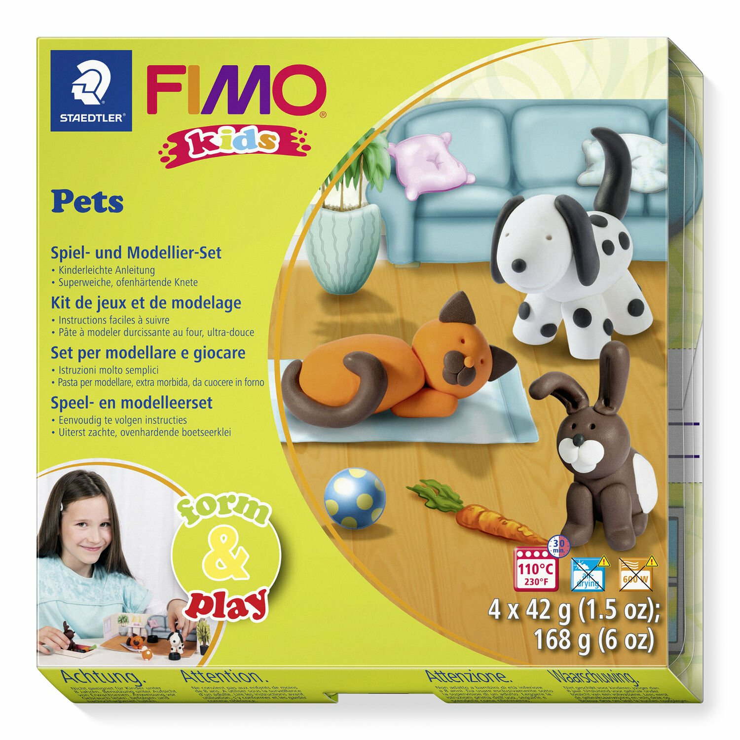 STAEDTLER Set Mod.masse Fimo kids F&P pets, Ansicht 2