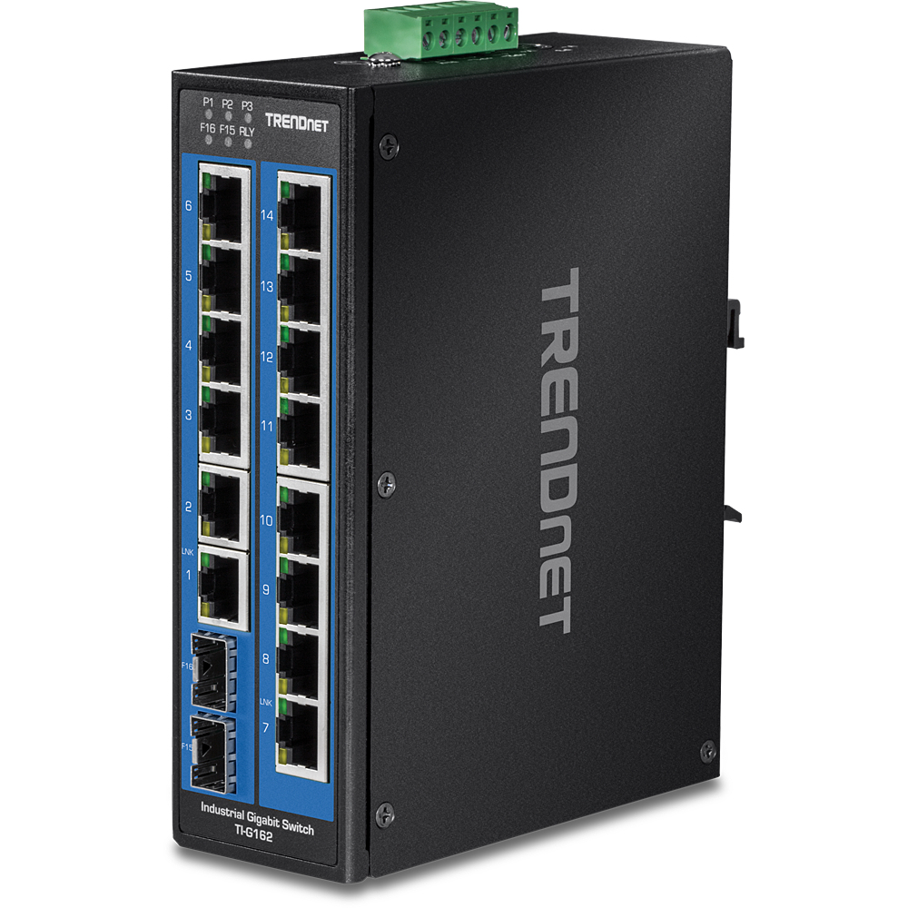 TRENDnet TI-G162 - Switch - unmanaged - 14 x 10/100/1000 + 2 x Gigabit SFP, Ansicht 2