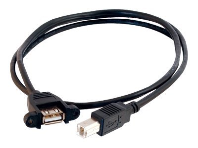 C2G Panel Mount Cable - USB-Kabel - USB Typ B (M)