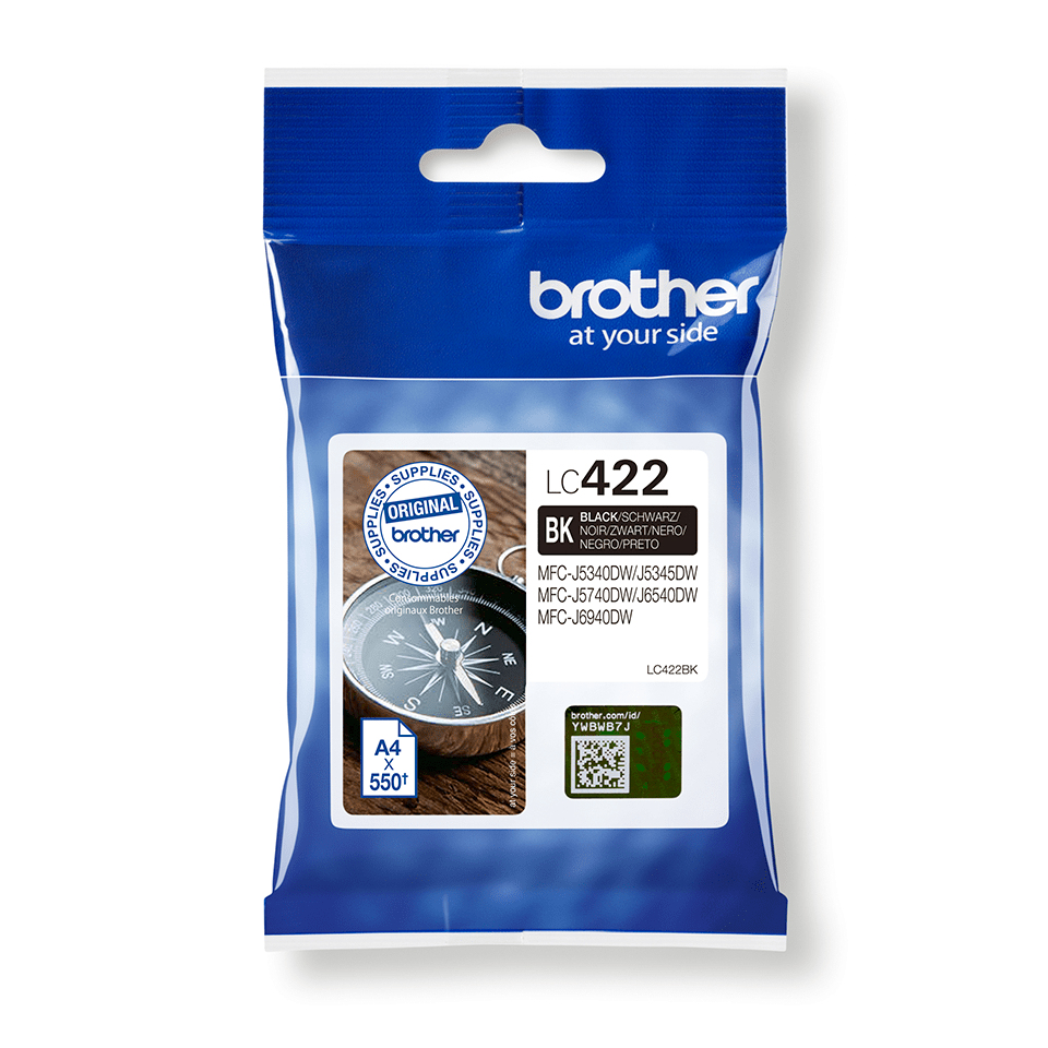 Brother LC422 - Schwarz - original - Tintenpatrone, Ansicht 2