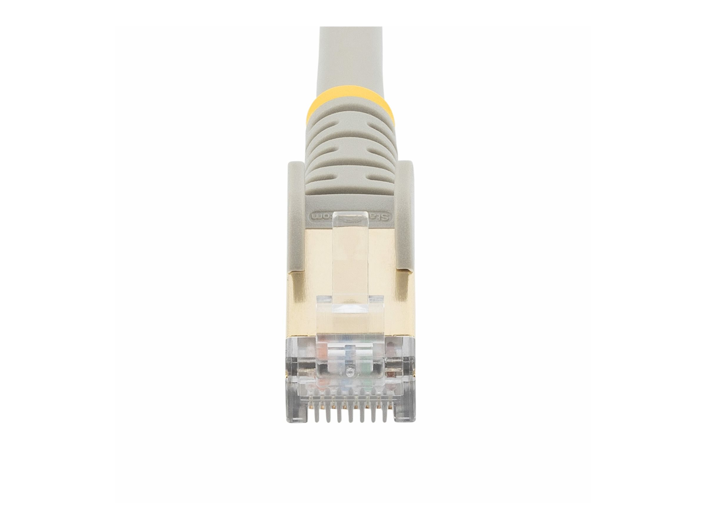 StarTech.com 1.5m CAT6A Ethernet Cable, 10 Gigabit Shielded Snagless RJ45 100W PoE Patch Cord, CAT 6A 10GbE STP Network Cable w/Strain Relief, Grey, UL Certified Wiring/TIA - Category 6A - 26AWG (6ASPAT150CMGR)