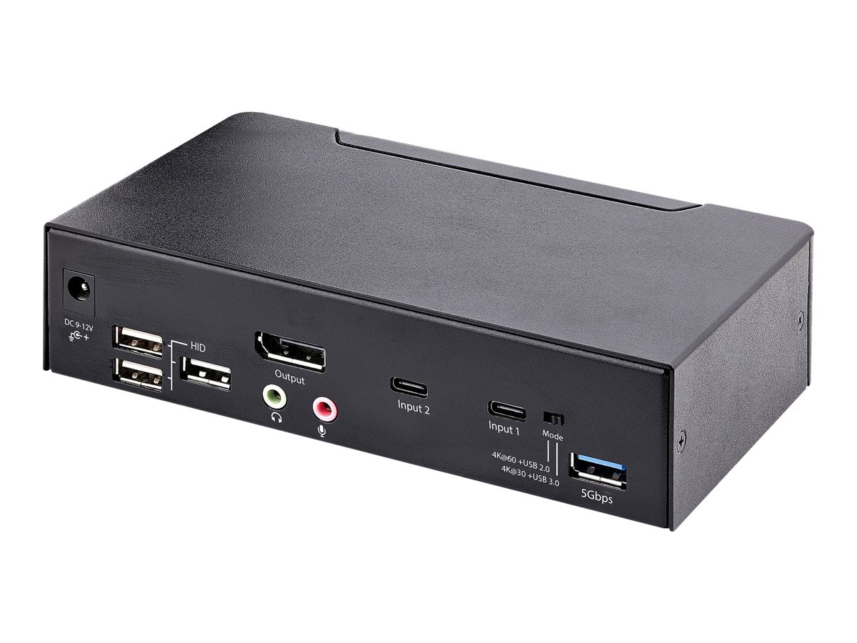 StarTech.com 2 Port USB C KVM Switch, KVM Umschalter
